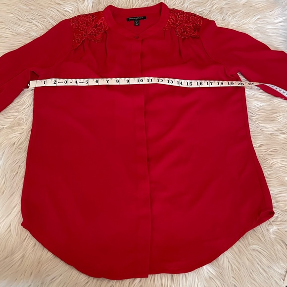 NWOT | Banana Republic | Red Blouse | Lace Detail - Picture 6 of 13